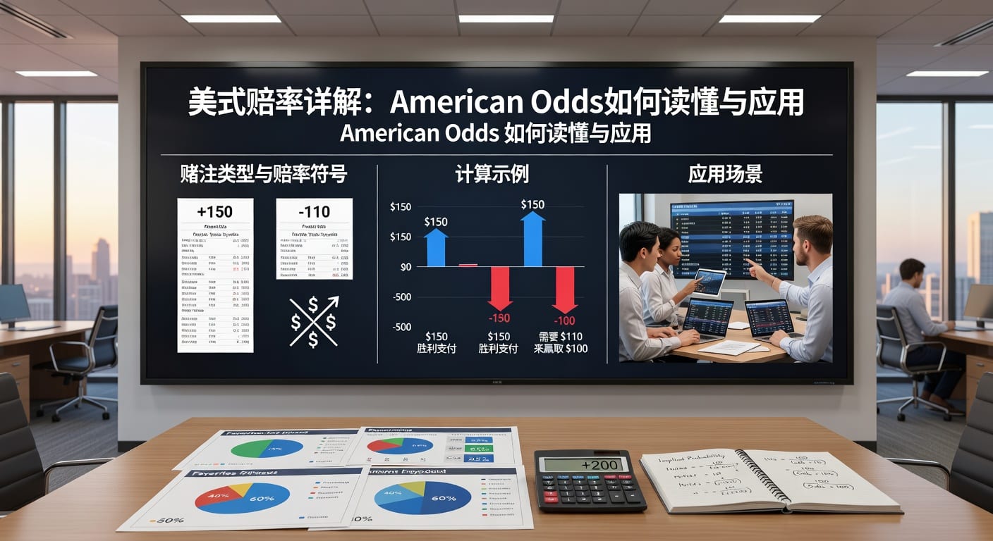 美式赔率详解：American Odds怎么读怎么用