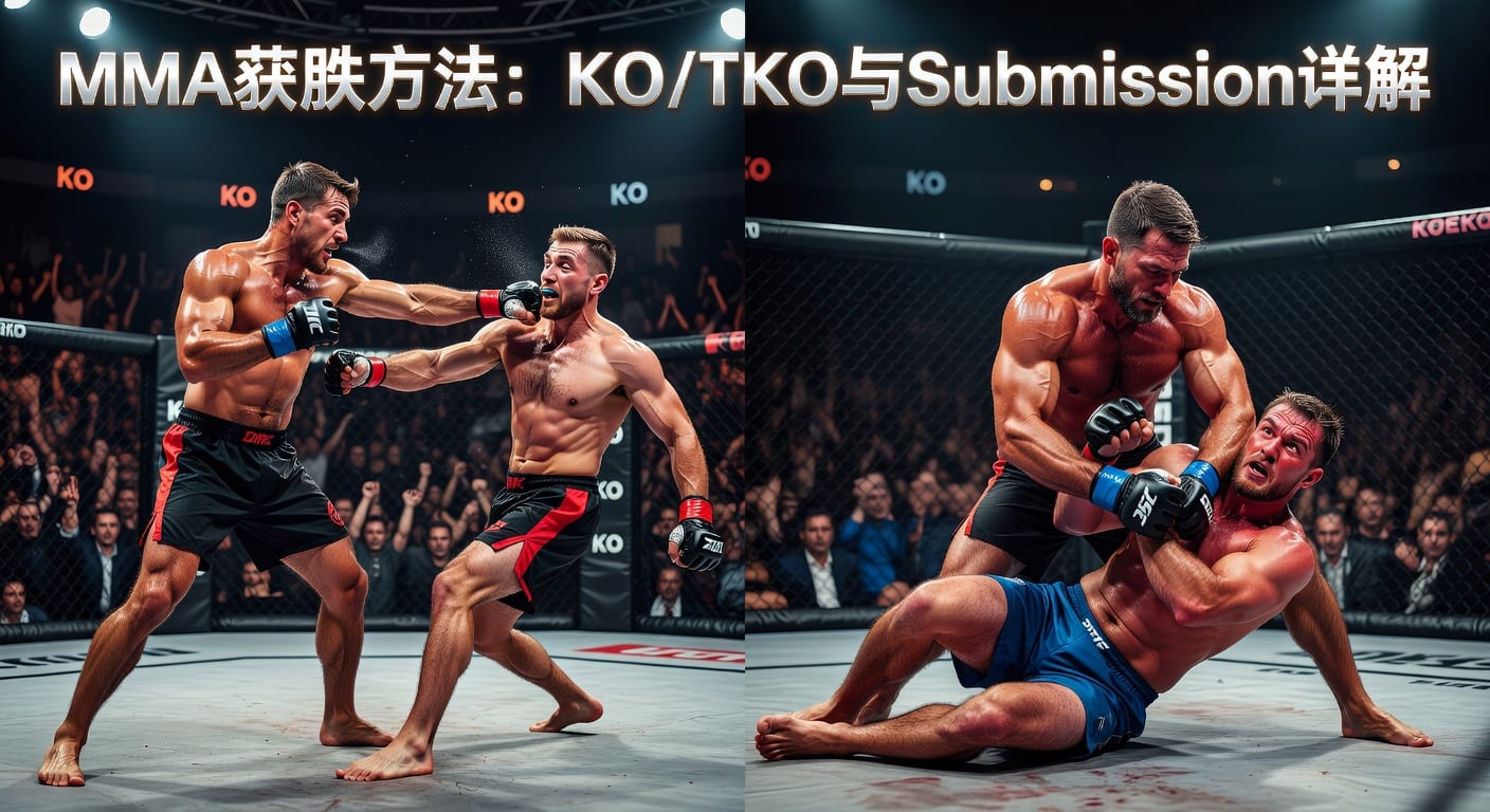 MMA获胜方式 KO/TKO Submission统计预测
